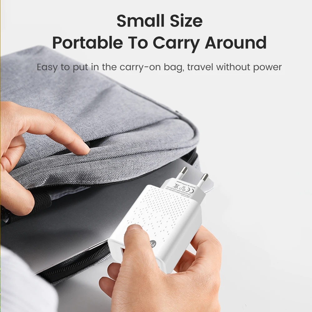 60W USB C Charger Fast Charging Charger 3Ports PD 40W Type C Mobile Phone Charger Power Adapter for Samsung Xiaomi iPhone QC3.0