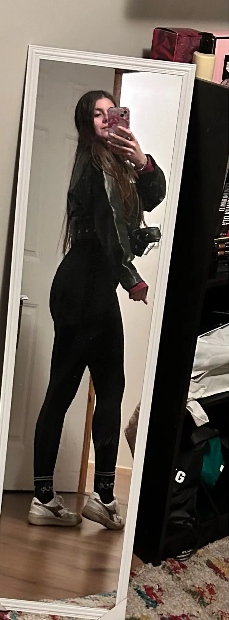 Ailegogo Faux Leather Short Jacket photo review