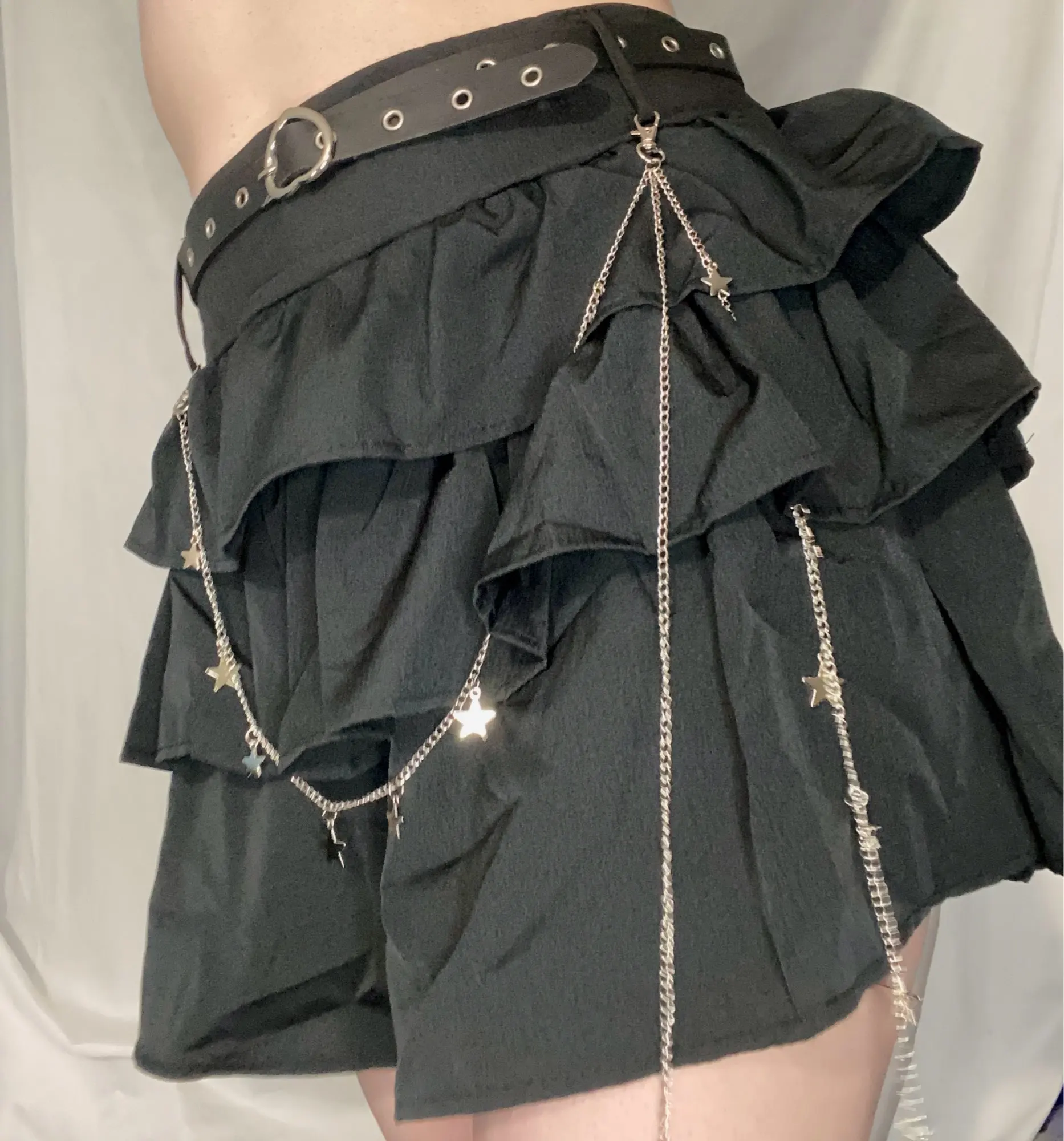Obsidian Star-Chain Mini Skirt photo review