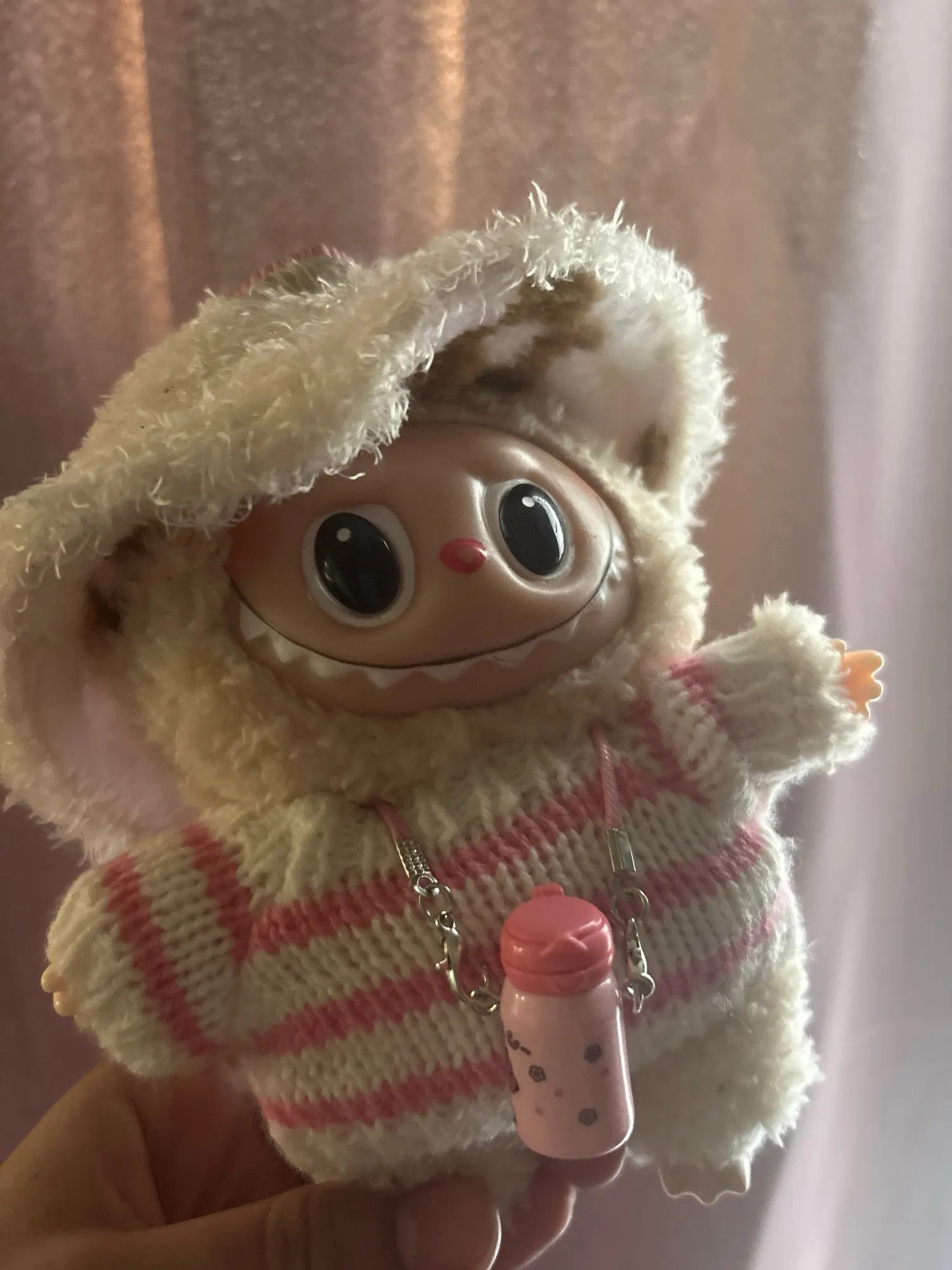 Labubu Doll Clothes: 15/17CM Idol Kpop Style Mini Plush Overalls Set photo review