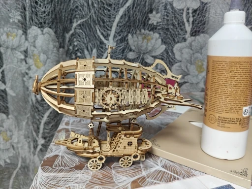 3D Wooden Airship Puzzle Kit for Adults – Mechanical Model Building Set photo review