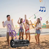 Wireless Portable Karaoke Smart Bluetooth Speaker Car Audio Subwoofer Support TF USB Microphone Jack for Home Party Camping