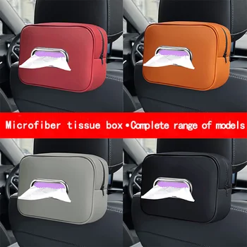 Universal car tissue bag made of high-quality fabric that is durable and not easily torn. The paper can be easily drawn and inst 1