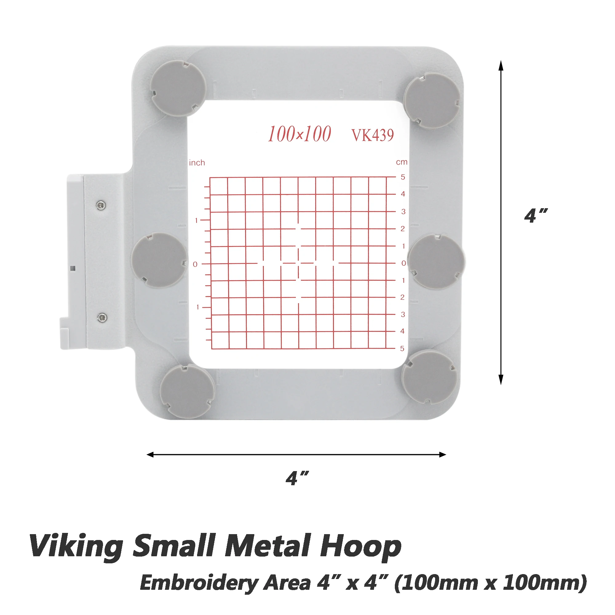 

Metal Magnetic 100x100mm Embroidery Hoop for Husqvarna Viking Designer Epic Diamond deLuxe Topaz 40 Jade 35 Machine small Frames