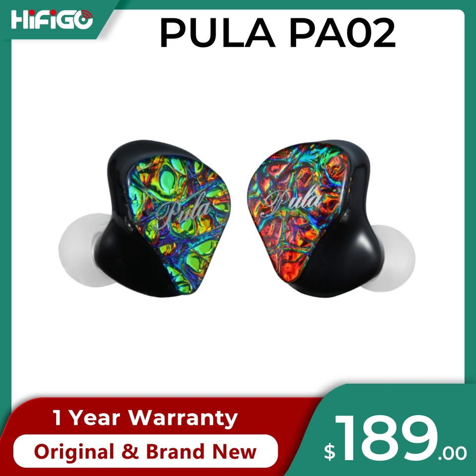 イヤホン Hifigo Pula PA02 HiFiGo PULA PA02 1DD+4BA Drivers in-Ear Monitors, 5 Hybrid