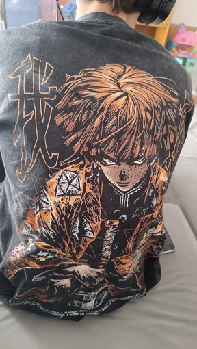 Demon Slayer Gym T-Shirt – Oversized Anime Training Tee (Various Designs)