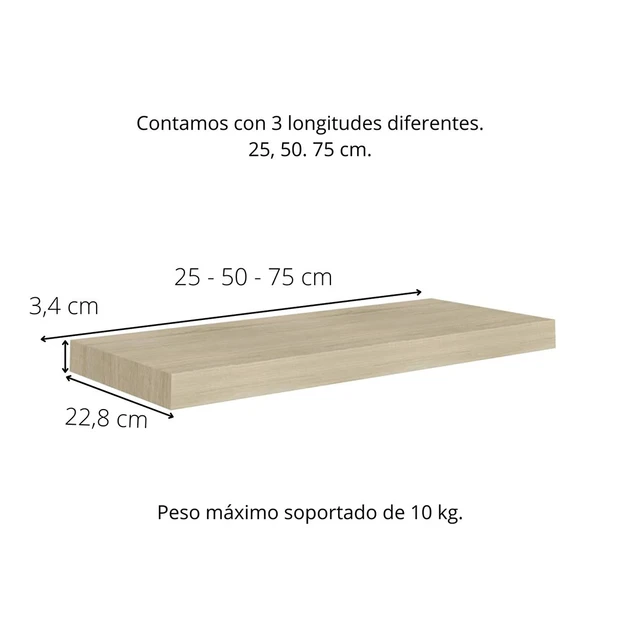 Acomoda Textil – Estantería para Pared 3 Diferentes Tamaños. Balda Flotante  Decorativa de Madera con Fijación Invisible, Estante para Dormitorio,  Cocina, Baño y Oficina. - AliExpress