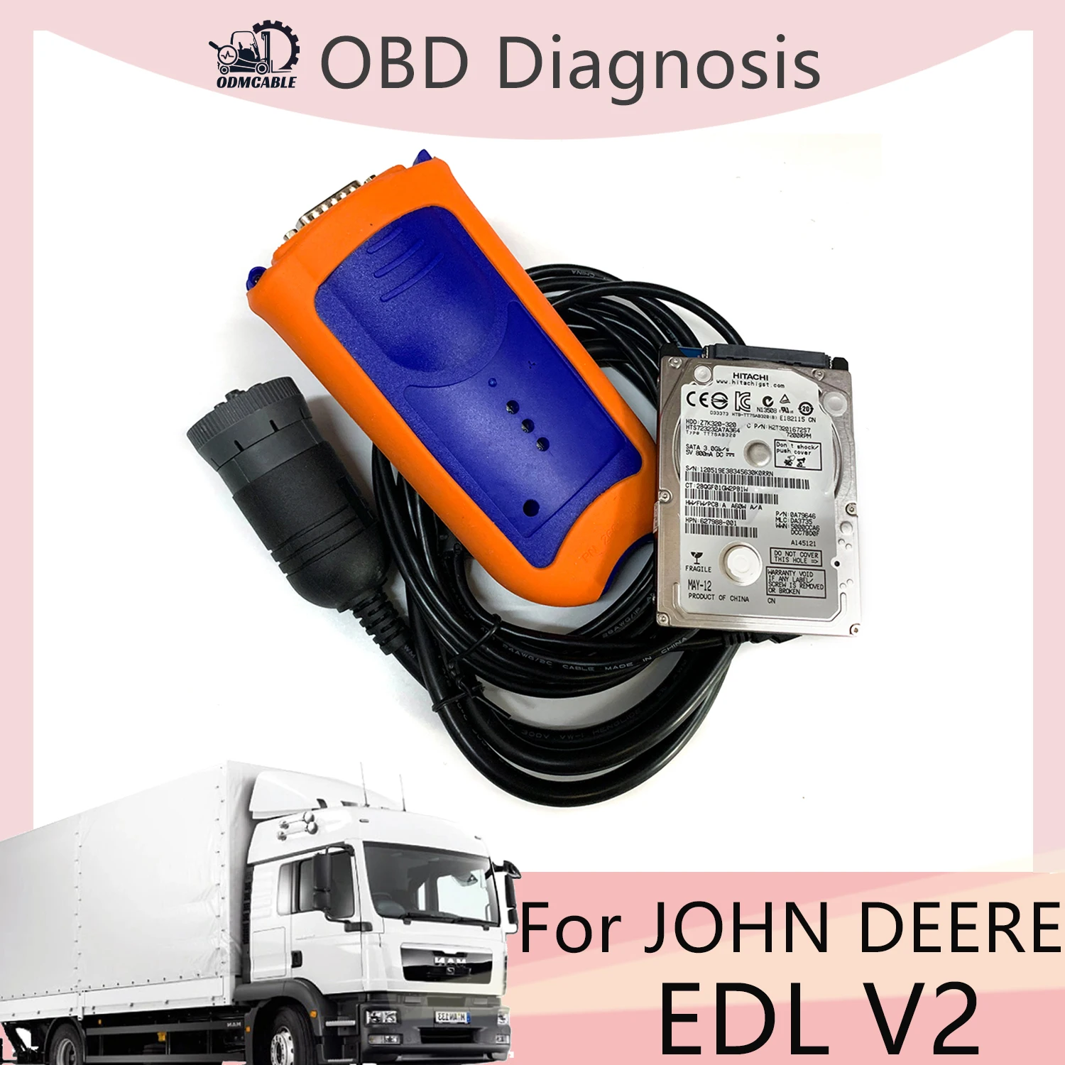 

EDL V2 Electronic Data Link Agriculture Tractor Construction Diagnostic Tools For JOHN DEE RE