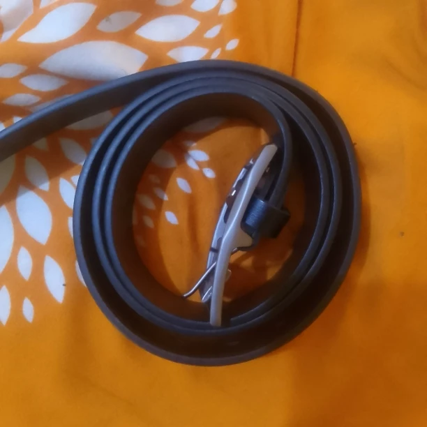 MIDNIGHT SOVEREIGN™ – Black Buckle Genuine Leather Belt photo review