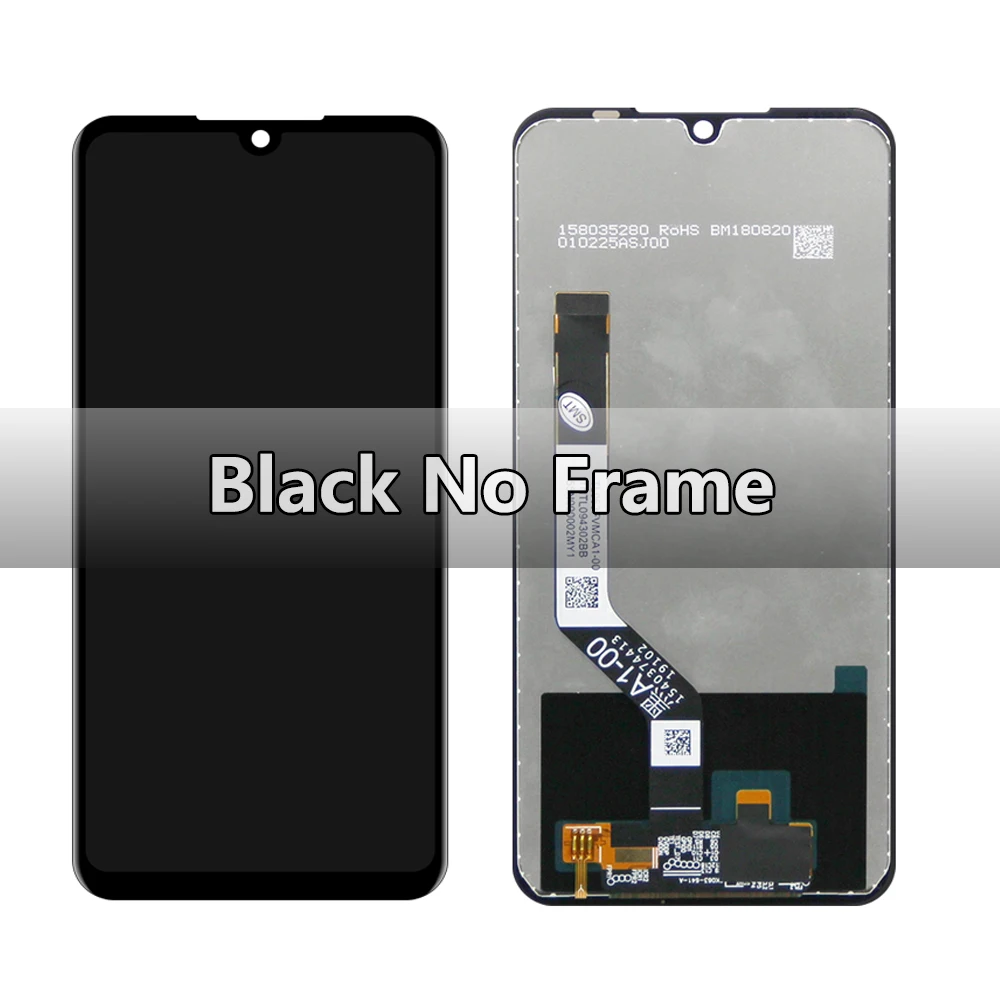 Kit Schermo LCD + Touch Screen Per Xiaomi Redmi Note 7 (M1901F7G), Nero, BRAYGOS