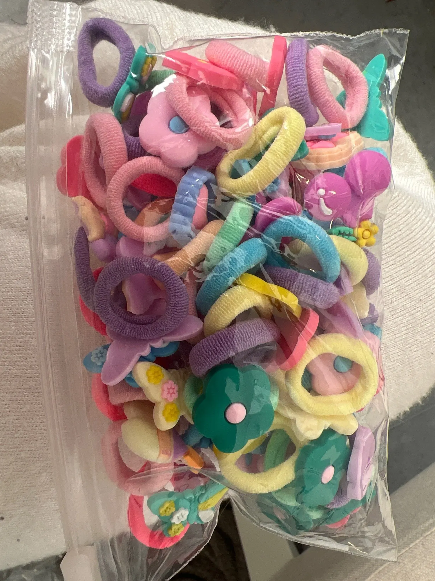 Cute Cartoon Elastic Hair Bands photo review