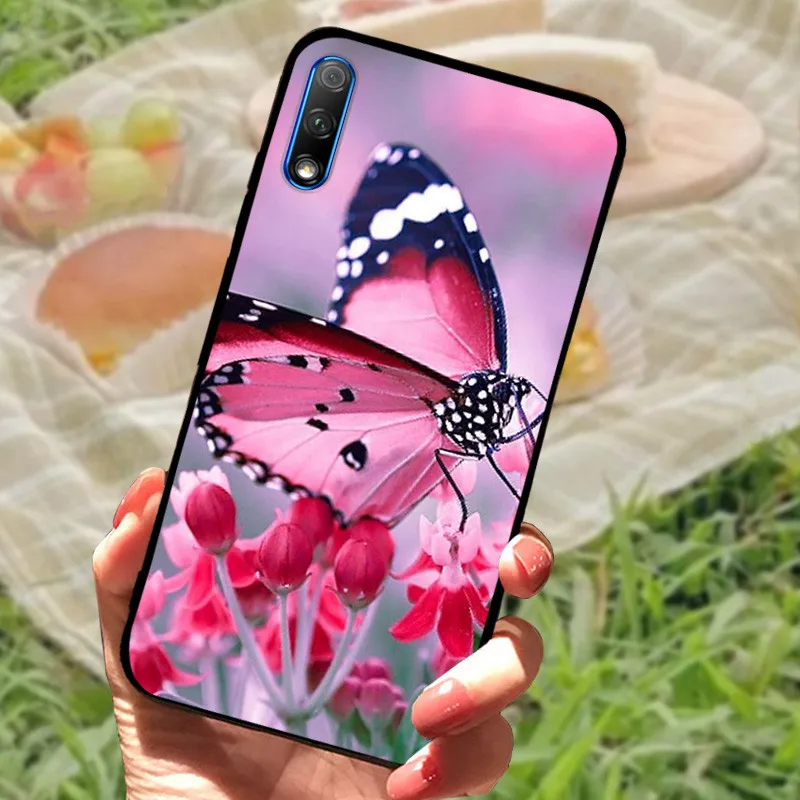 Elegant Marble Silicone Black Bumper Protective Case Cover