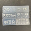 1Pc/3Pc Love Wings Butterfly Knot Cross 3D Silicone Mold 4*2cm Y2K Transparent Template DIY Nail Jewelry Make Mold Manicure Tool 6