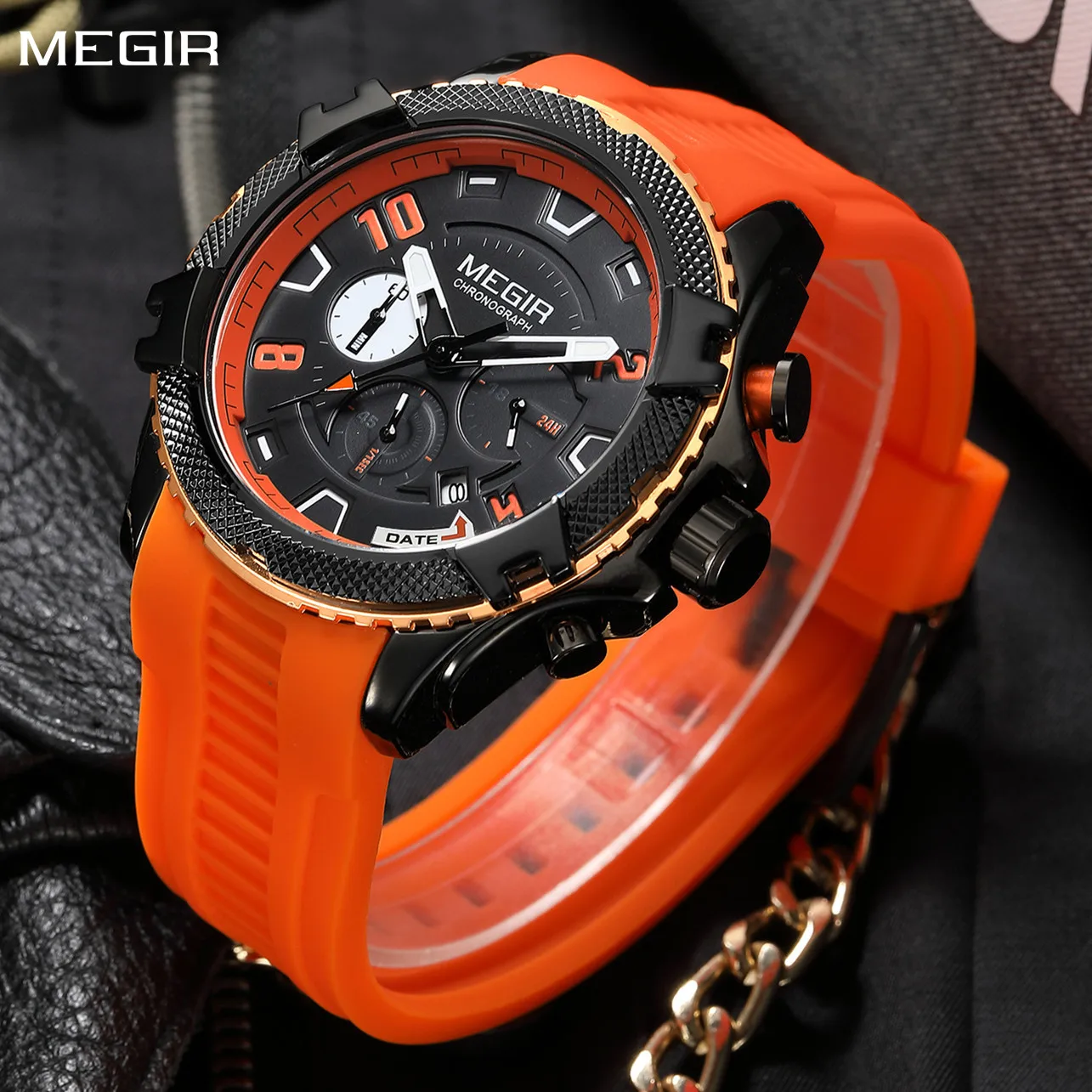 

MEGIR Luxury Men's Watches Fashion Sport Quartz Watch Waterproof Date Chronograph Military Wristwatches Clock Reloj Hombre 2200