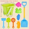 Children's Beach Toy Set Baby Playing In Water and Sand Large Sand Shovel Beach Bucket Sand Digging Tool Hourglass 6
