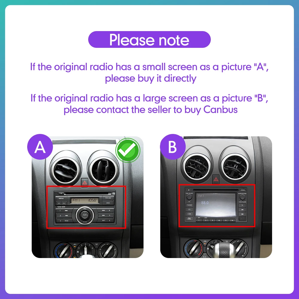 8 Core 2 64G]Inefala 9 Pollici Autoradio Android 15 per Nissan Qashqai J10 ( 2006-2016) 2 DIN Schermo con Wireless CarPlay Android Auto 32EQ 59UI FM RDS GPS Bluetooth WiFi Comandi al Volante