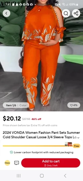 Women’s Cold Shoulder Bohemian Pant Set with Tops photo review