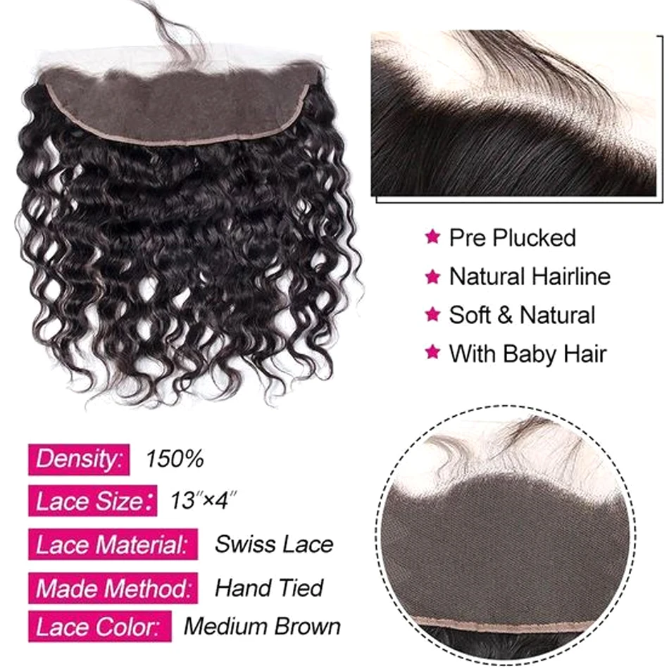 12A Lace HD Transparent Frontal 13x4 Water Wave 4X4 Closure Human Hair Brazilian Loose Closure Deep Water Kinky Curly Straight,human hair closure,human hair frontal,human hair lace product