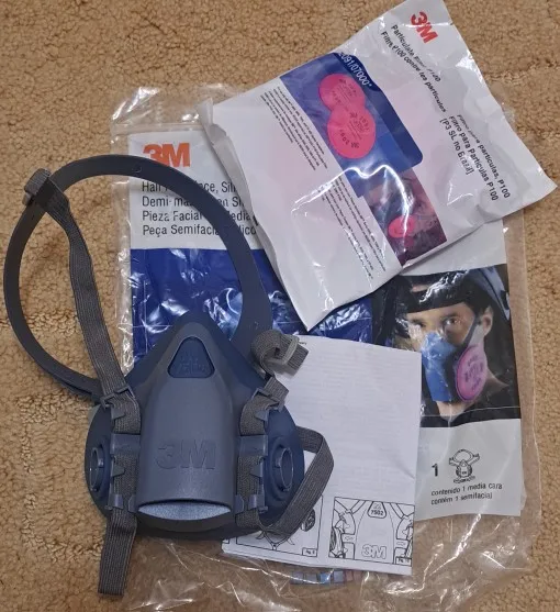 3M 7502 Respirator Mask Protective Mask Industry Painting Spray Dust Gas Mask With 3M 501 5N11 6001CN Chemcial Half face Mask photo review
