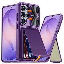 Enhanced Shockproof Phone Case with Camera Holder - Full Coverage TPU - Blue - Case & Strap (PURPLE)