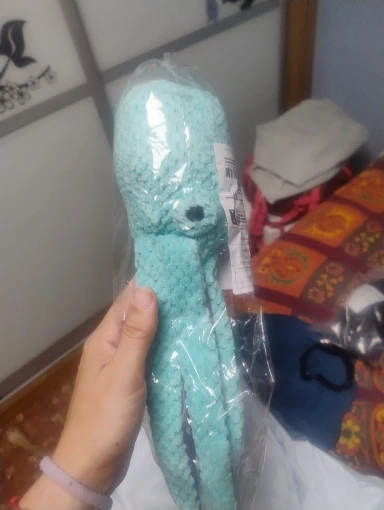 Perro mascota peluche pulpo juguete interactivo sonido anti-demolición hogar perro grande y pequeño aburrimiento compañero juguete photo review