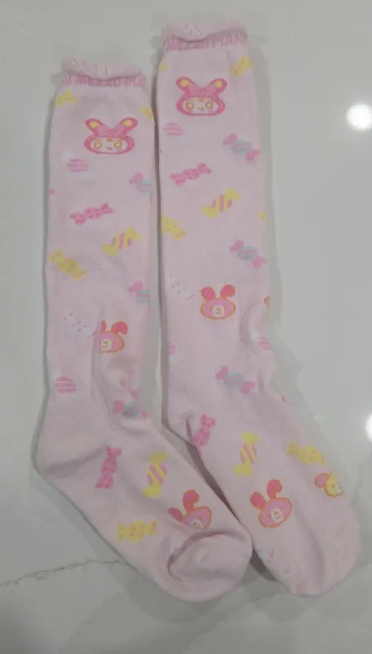Pink Lolita Socks - Jojifuku Aesthetic photo review