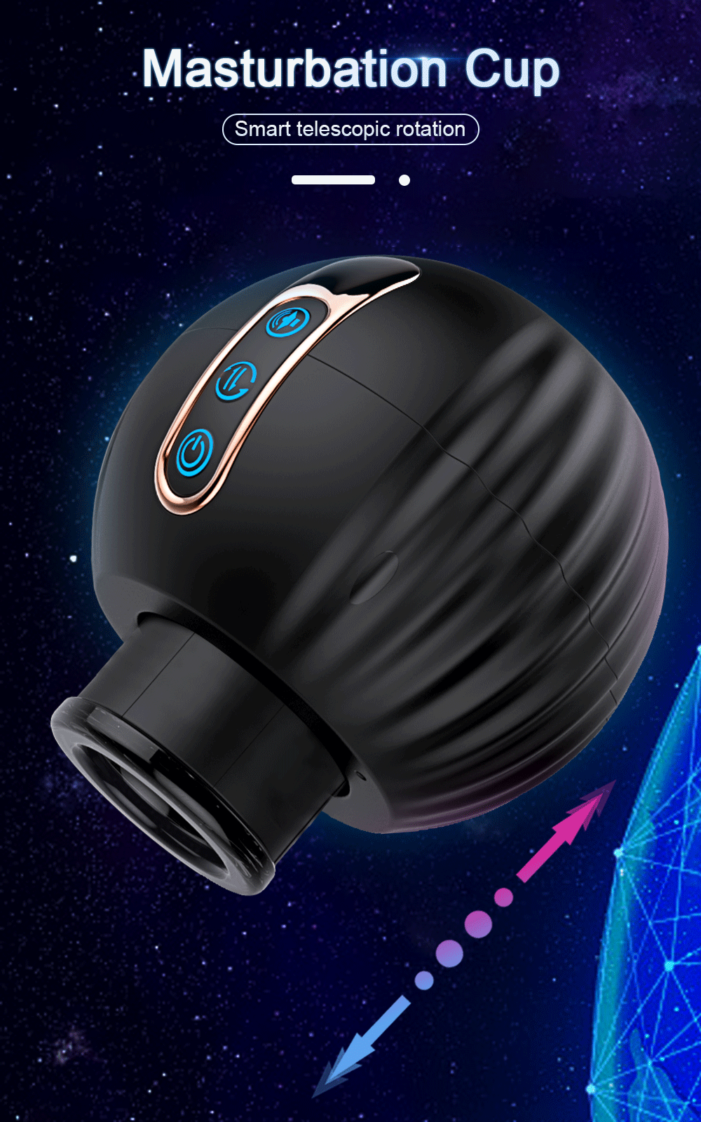 Automatischer männlicher Masturbator, Teleskop-Rotations-Masturbationskolben, Mastubator-Ausrüstung, Waren für Erwachsene_voghion.com