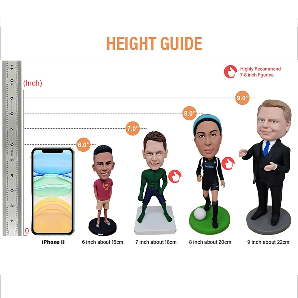 Personalized Custom Bobblehead Figurines of Man Sitting on Toilet for Valentine Gift Boy Friend Husband 6