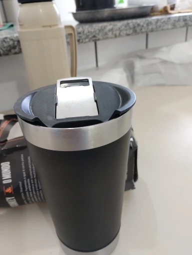Copo Térmico 473ml COM TAMPA E Abridor Inox Para Quente e Gelado photo review