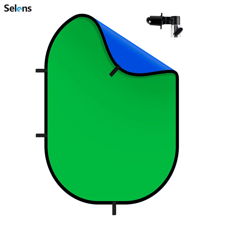 Collapsible Portable Reflector Blue And Green Screen Chromakey Photo Studio Light Reflector 100x150CM/150x200CM for Photography photo reflector props