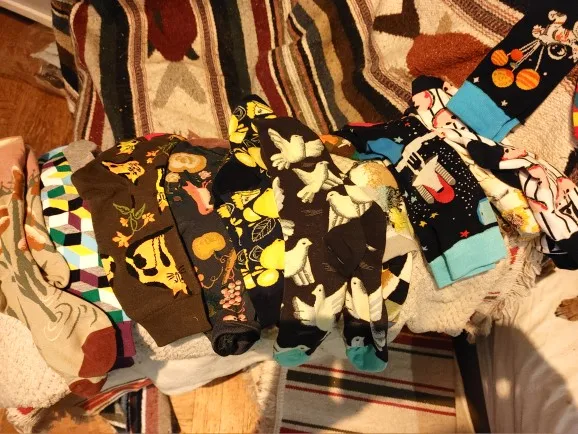 Funny Men Women Fashion Harajuku Fruit Socks Lovely Art With Avocado Sushi Food Animal Dog Happy Socks photo review