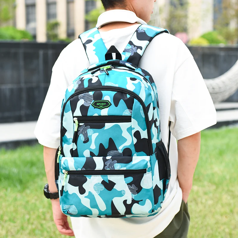 Fashion Camouflage Backpack Large Capacity Water Resistant Bag Student School Bag Casual Travel Outdoor Backpack
