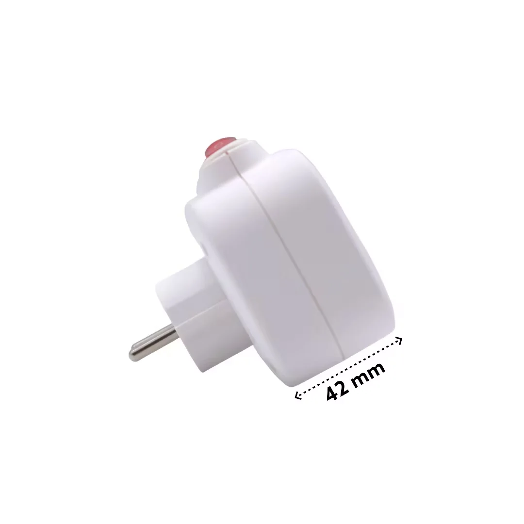 Ladrón de 3 enchufes con Interruptor, Adaptador Plano con Interruptor  BLANCO - AliExpress