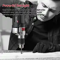 Perceuse électrique à percussion multifonction, vitesse Variable, bois, métal, pierre, coupe de trous muraux domestiques, outils électriques de perçage 2