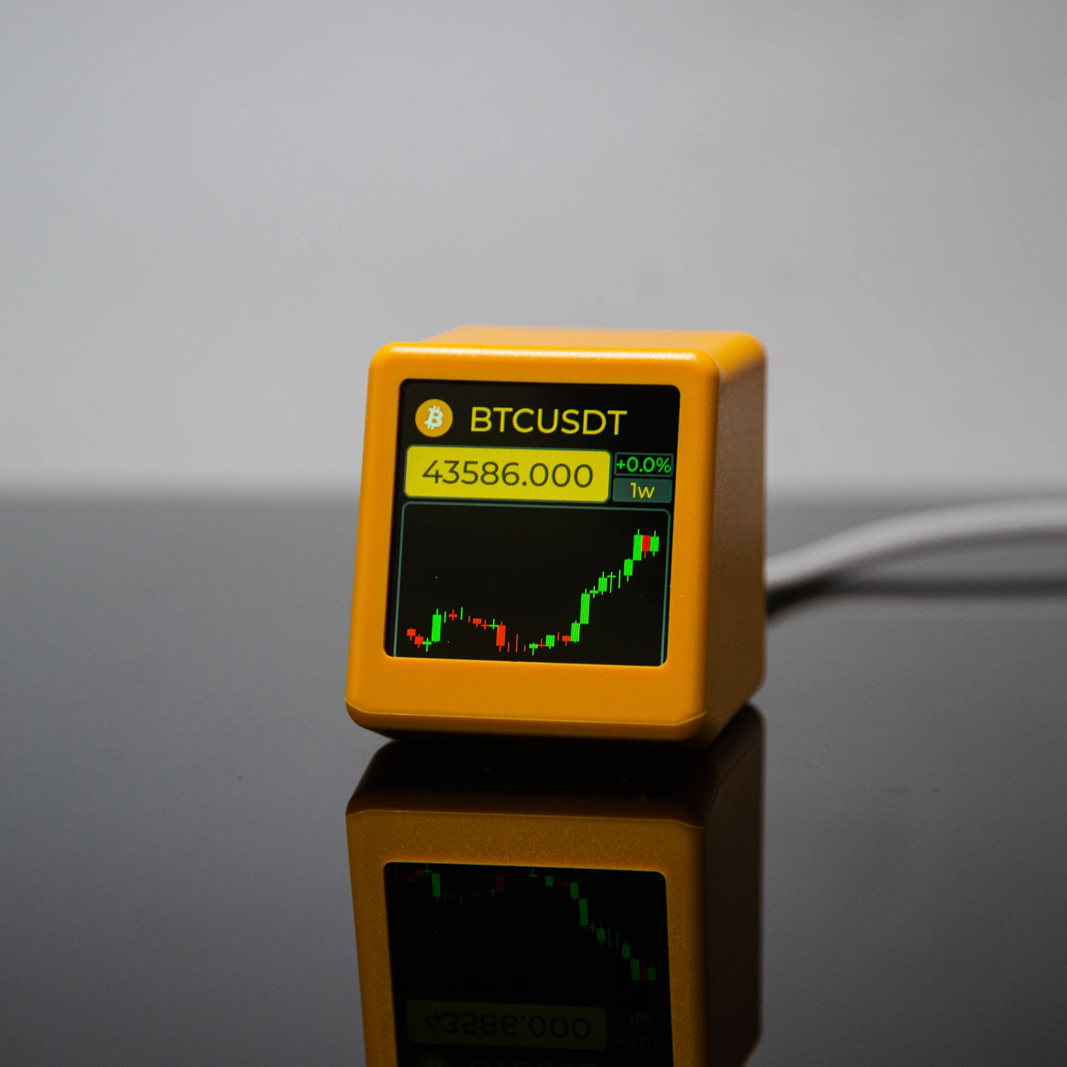 Geekmagic nerdminer bitcoin cryptocurrency, zásoby, futures, valuta výměna hodnotit, cena stopař ticker, čas hodiny počasí displej