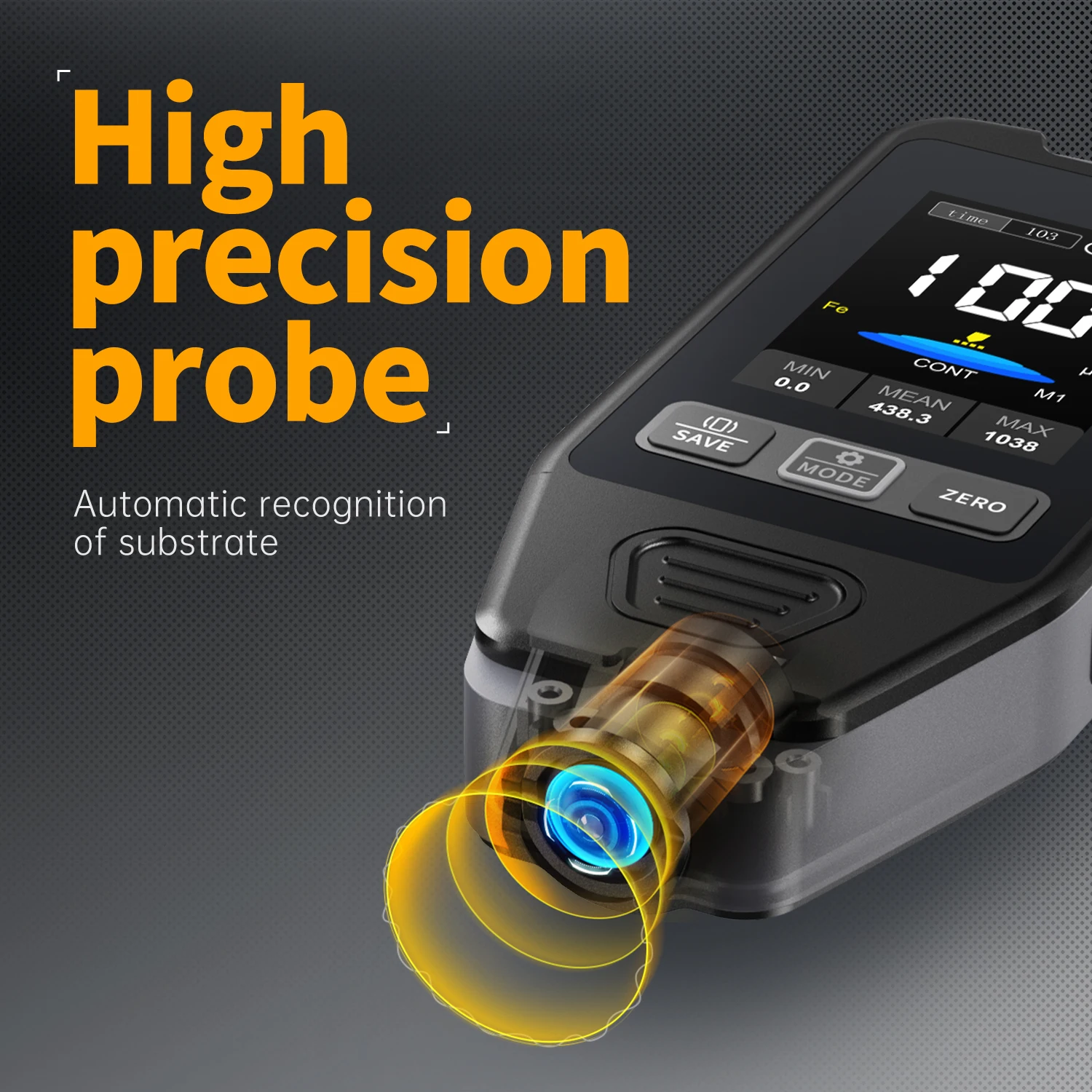 Paint Coating Meter Paint Thickness Gauge Thickness Gauge Wet Film Thickness Gauge FNIRSI CTG-20 Coating Thickness Gauge 0-1400um Car Paint Film Thickness Tester Fe nFe Fe+Zn Electroplate Metal Putty Powder