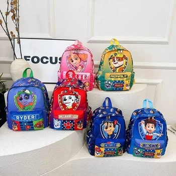 PAW Patrol Borsa da scuola per bambini Cani carini originali Moda Ragazzo Ragazza Zaino Zaini per bambini Asilo Chase Skye Regalo per bambini 1