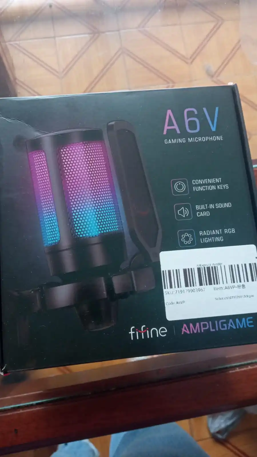 Microfone Gamer Fifine Ampligame A6V photo review