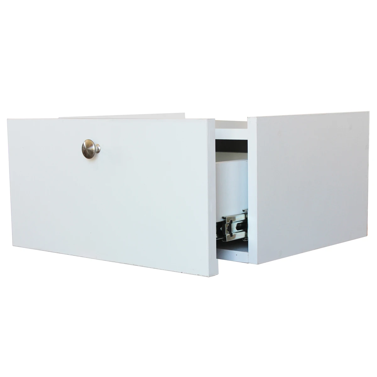 Cajonera Flotante buro mesa MDF Moderna Recamara Blanco