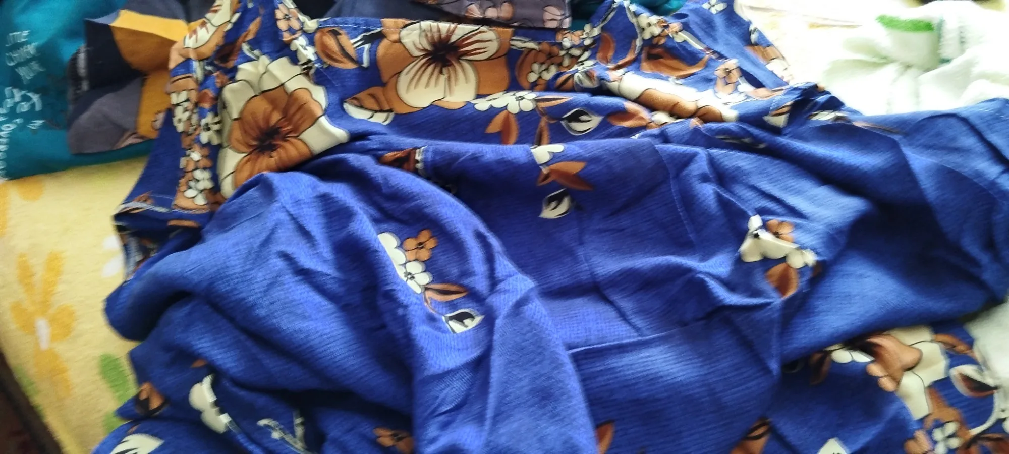 Casual Summer Print Loose Fit O-Neck Dress photo review