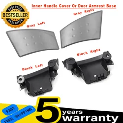 New Car Gray Inner Handle Cover Door Buckle Hand Cover Door Armrest Base Black For Peugeot 107 Toyota Aygo Citroen C1 2005-2009