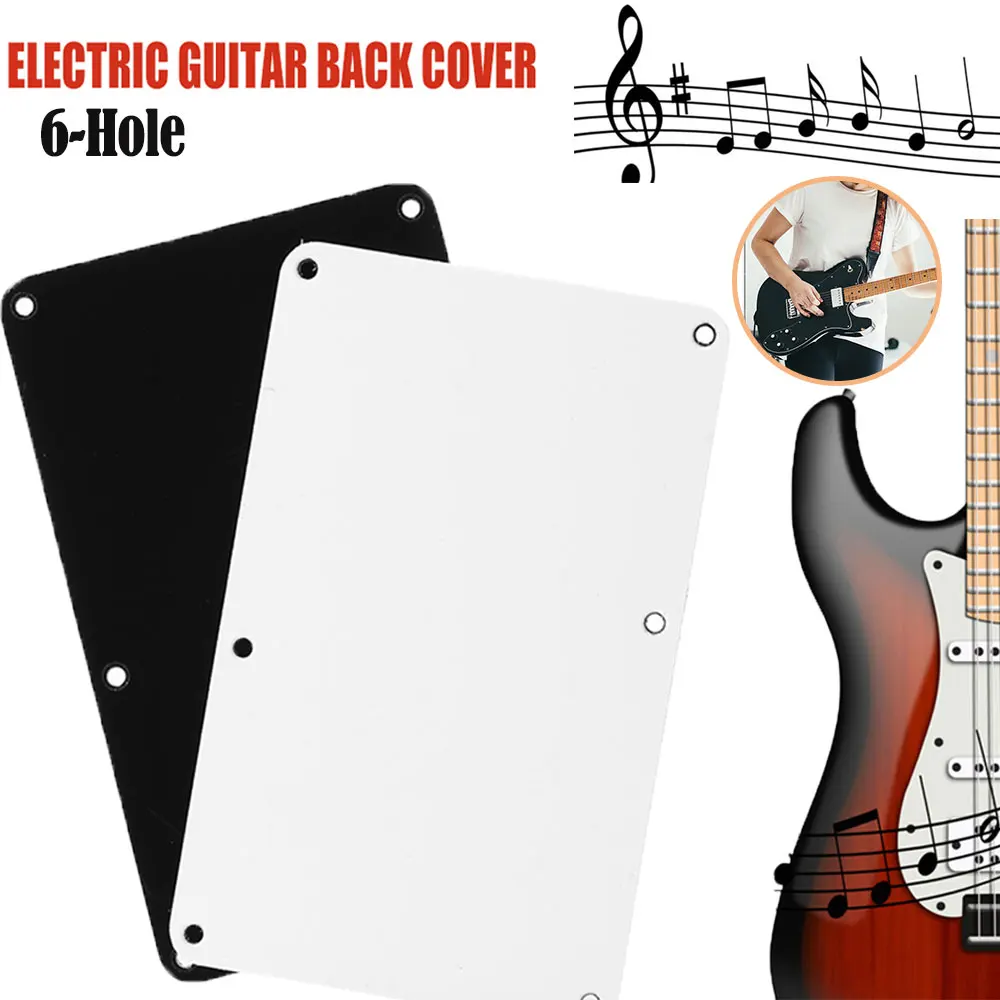 Guitar Parts 6Hole Closed Style PVC Cavity Cover Backplate Musical