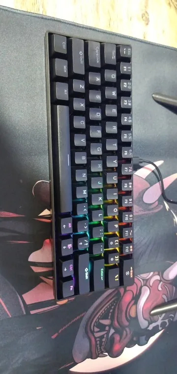 APAYADO K61 60% Wired Mechanical Keyboard RGB Backlit photo review