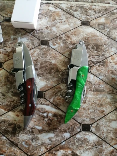 Wine Opener, Professional Waiters Corkscrew, PU Bag, Bottle Opener and Foil Cutter Gift for Wine Lovers photo review