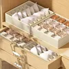 1-2Pcs Underwear Storage Boxes Socks Clothes Storage Organizer Non-woven Fabric Drawer Type Panties Three-piece Set Box Box Home 4