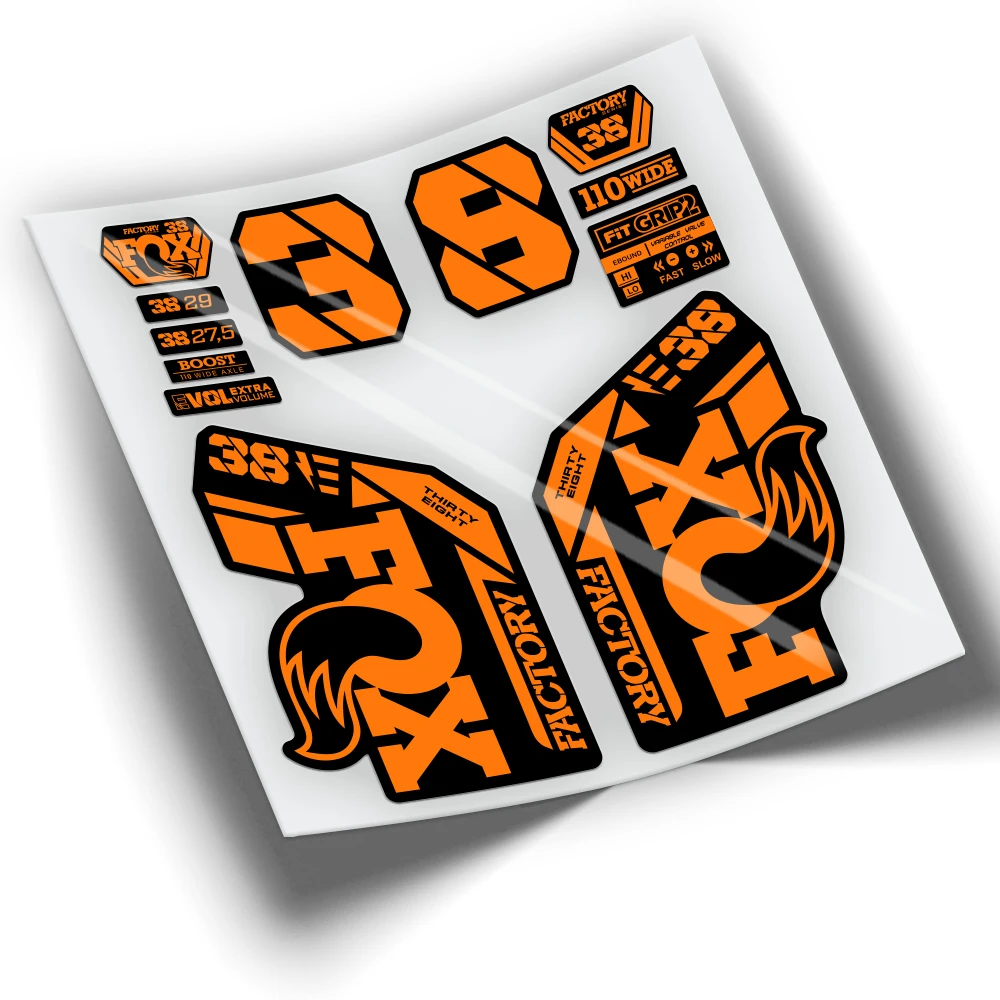 Wp437 Fox 38 Factory Ebike Fork Stickers 2021,2022, 2023-2024