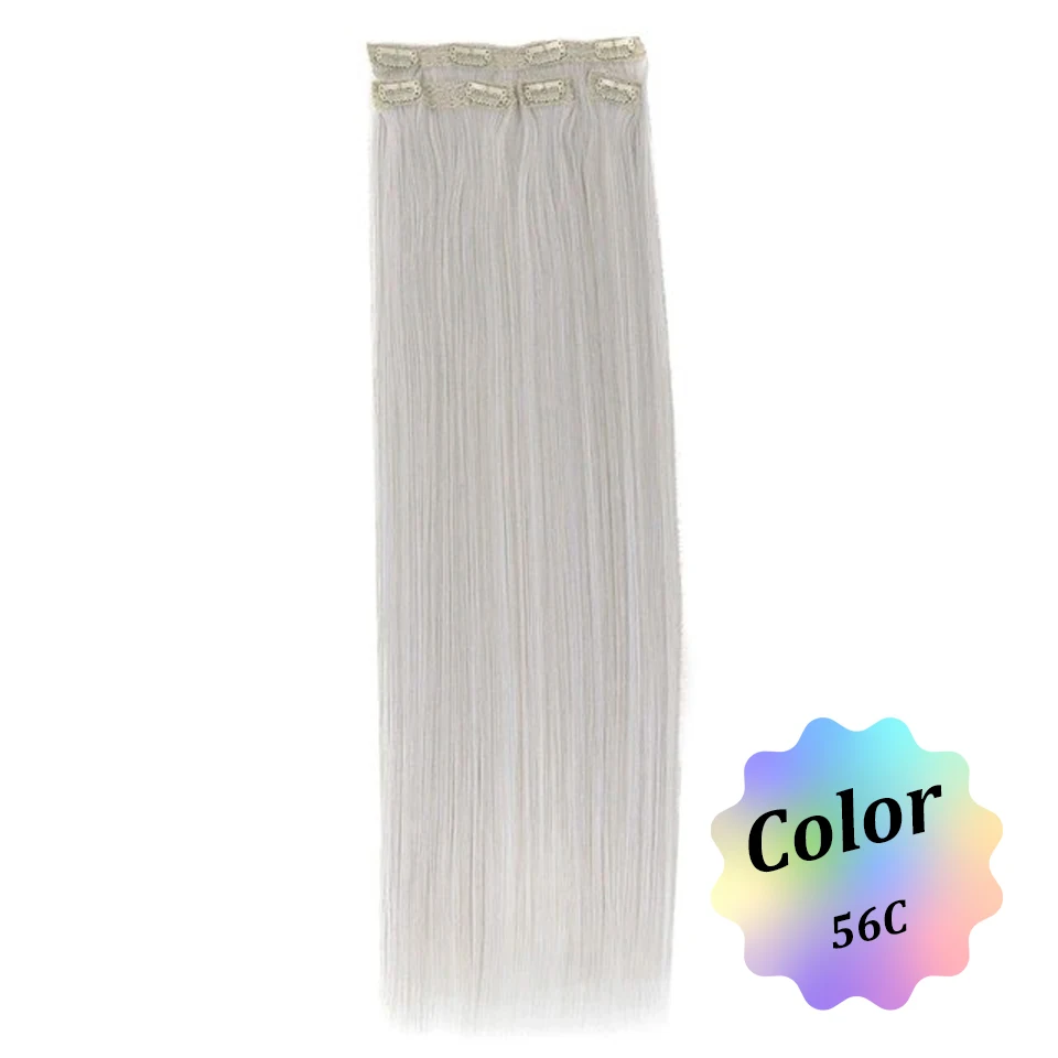 Efecto Deslumbrante: Extensiones De Cabello Sintético Con Clip Para Mujeres