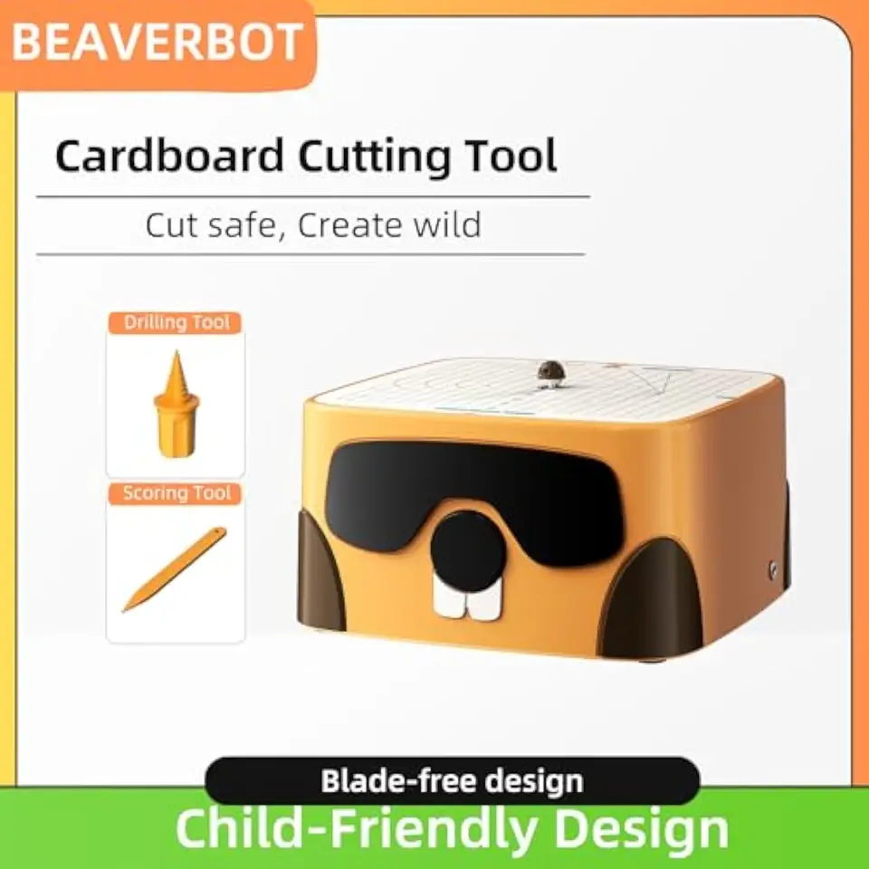 BEAVERBOT Papeterie éducative Cardbroad Machine De Découpe Kit D'outils De Construction Coupe-boîte Coupe-papier Sûr Enfants Pour Les Enfants