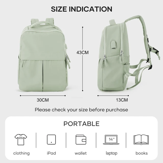 Laptop Backpack for Women Men Travel Backpack With USB Charging Port Waterproof Business Backpack Doctor College Computer Bag 2