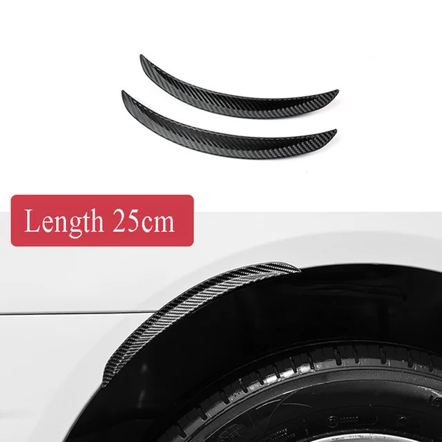 Carbon Fiber Rubber Car Wheel Eyebrow Universal Protector Trim Fender